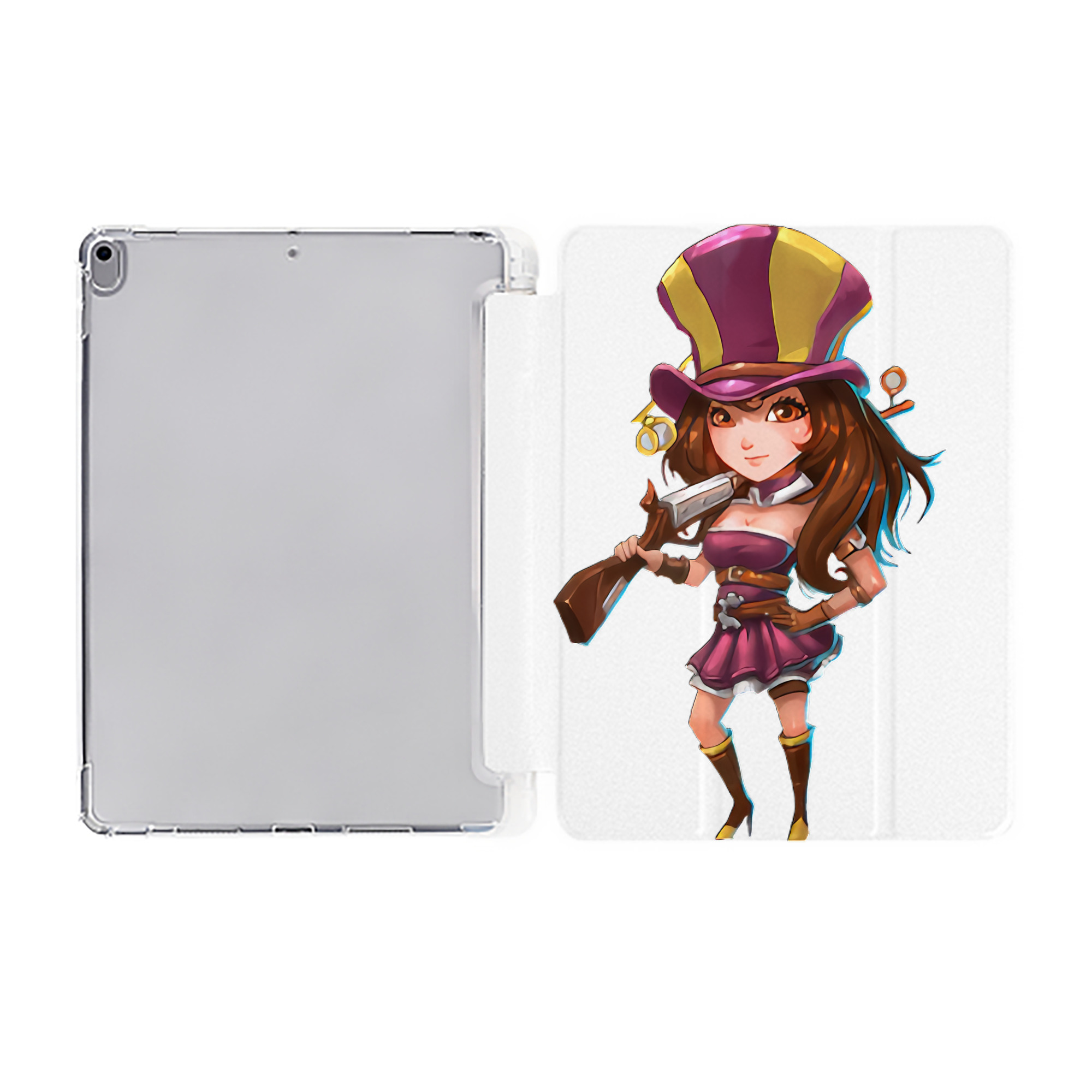 （画像用） リーグ・オブ・レジェンド League of Legends LOL IPad ケース ペン収納付き 三つ折りスタンド PUレザー×シリコン 対応機種9.5/10.5/10.9インチ